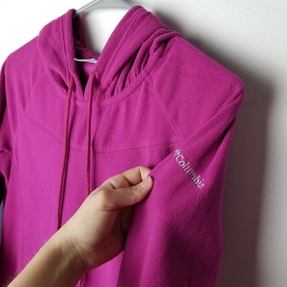Columbia lightweight fleece drawstring hoodie M - Picture 4 of 10